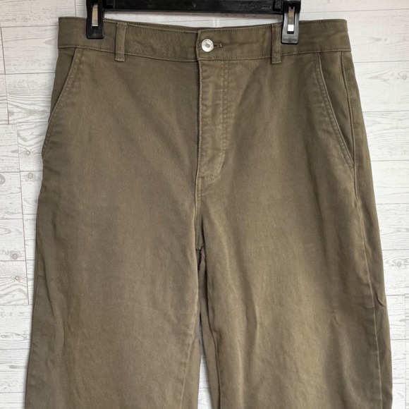 Everlane The Utility Straight-wide Leg Pants green size 12 - Picture 5 of 11